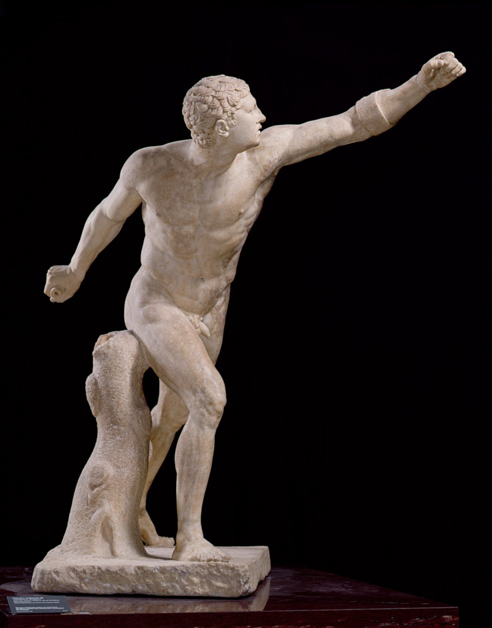 Borghese-gladiaattori Lysippoksen jälkeen (fl.370-310 eKr.) noin 100 eKr. (marmori) tekijältä Agasias