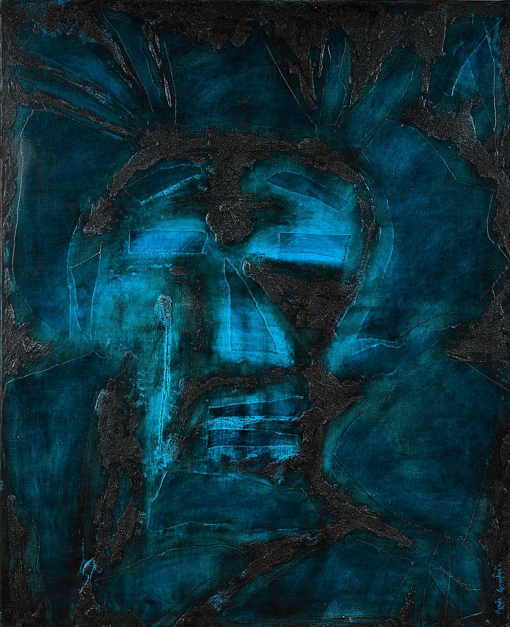 Henri, 2014 (técnica mista, óleo sobre tela) finlandês tekijältä Agnes Girardon