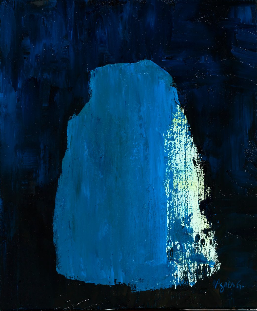 Aika 3, 2018 (öljy kankaalle) tekijältä Agnes Girardon