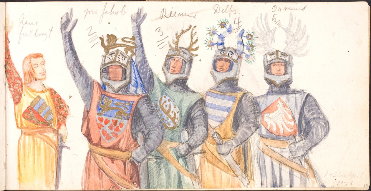 Luonnoskirja. 1918-1919-20-----25 tekijältä Agnes Slott Møller