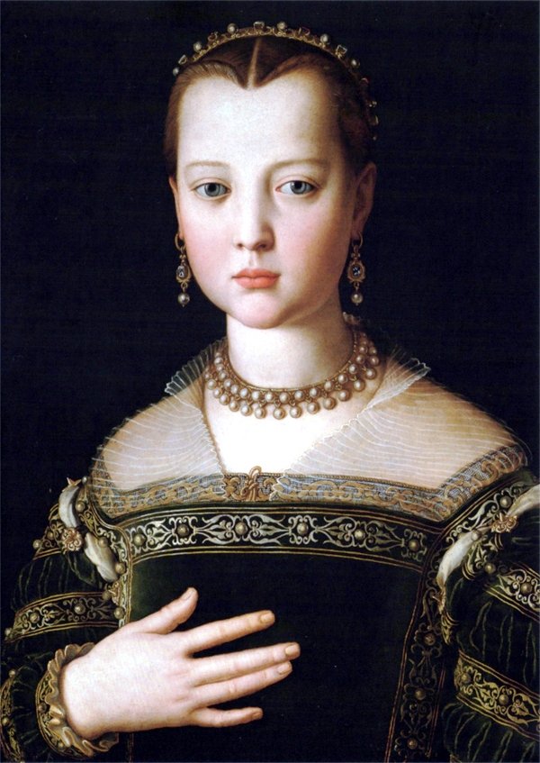 Maria de Medici tekijältä Agnolo Bronzino