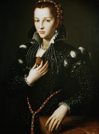 Lucrezia de Medicin muotokuva tekijältä Agnolo Bronzino