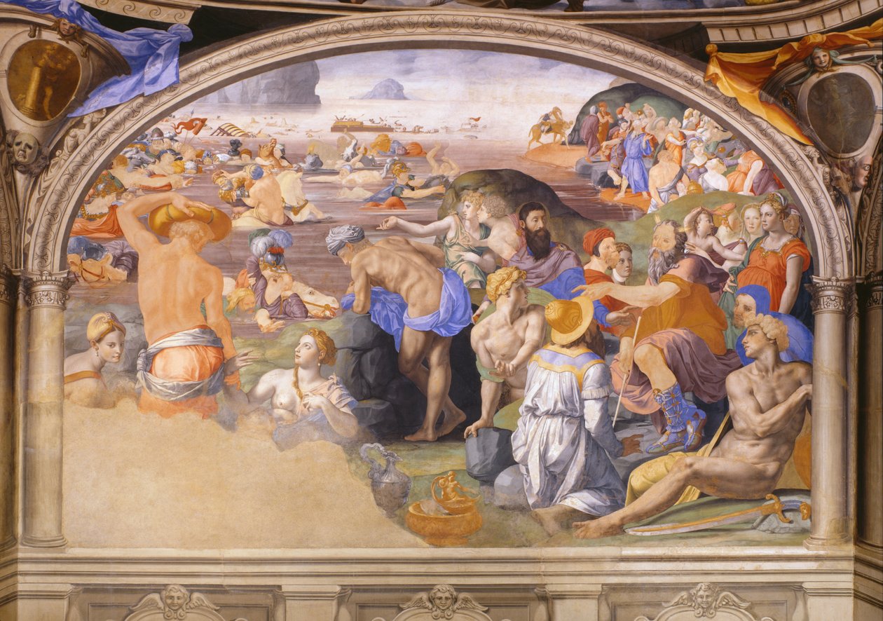 Punaisenmeren ylitys tekijältä Agnolo Bronzino