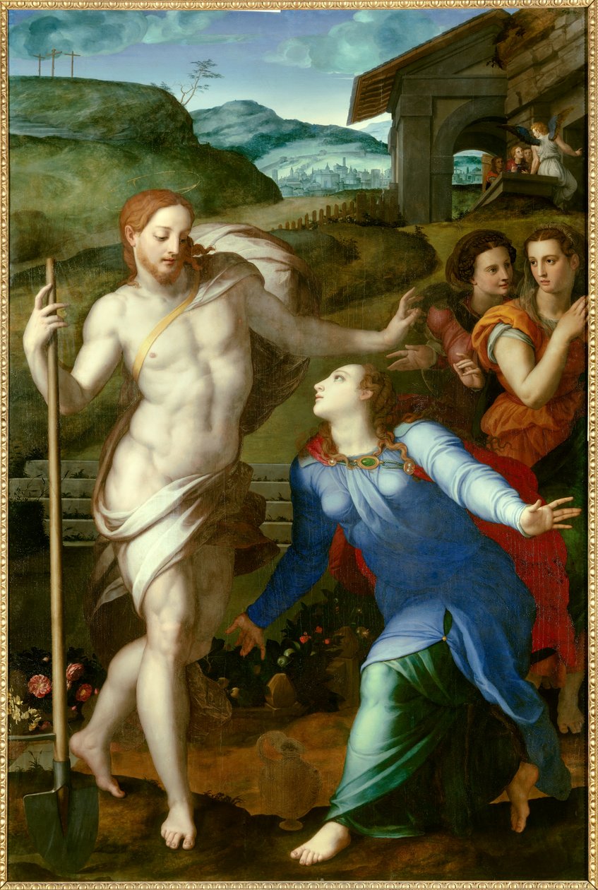 Kristus ilmestyi Maria Magdalenan puutarhuriksi tekijältä Agnolo Bronzino