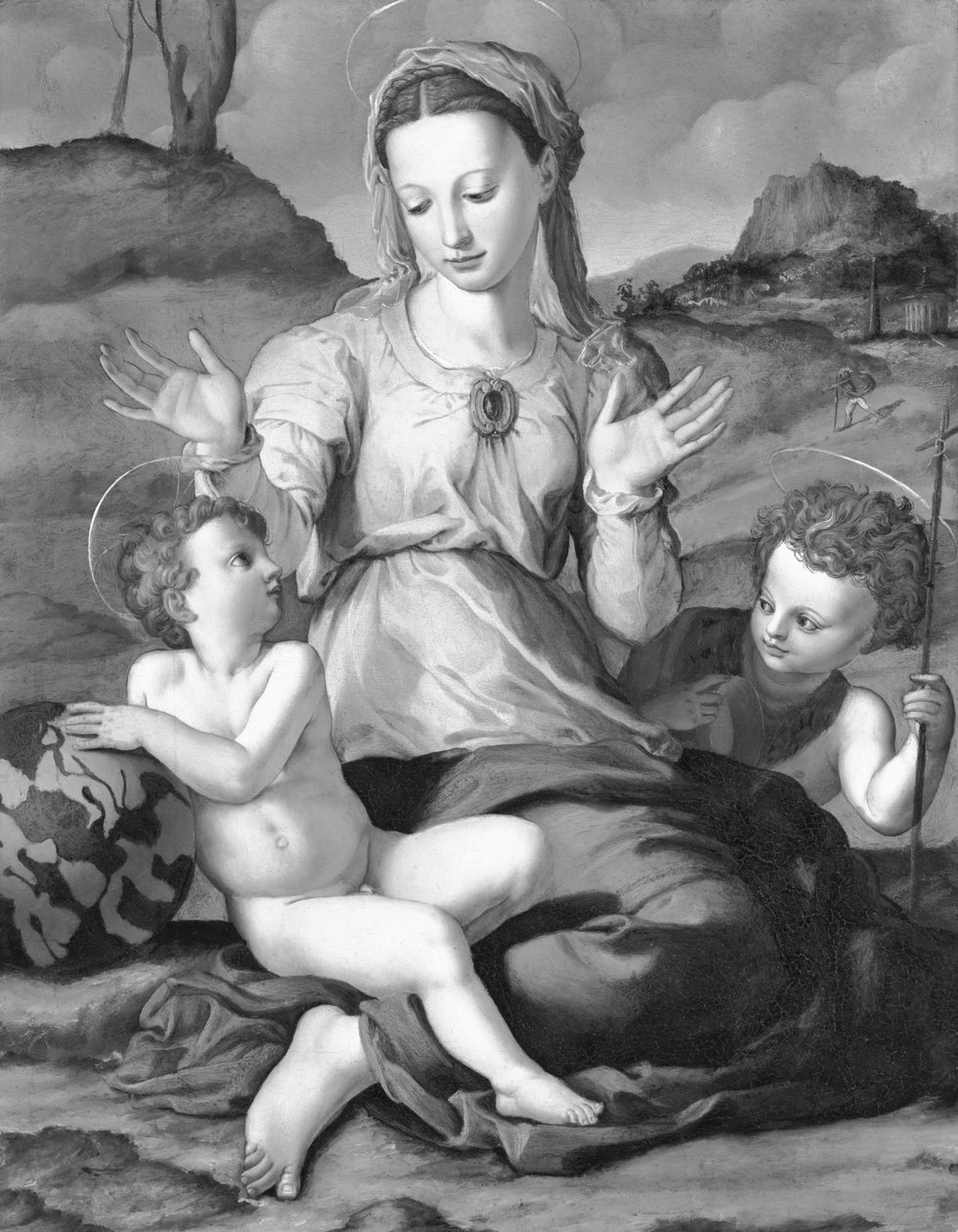 Madonna ja lapsi Pyhän Johanneksen kanssa tekijältä Agnolo Bronzino