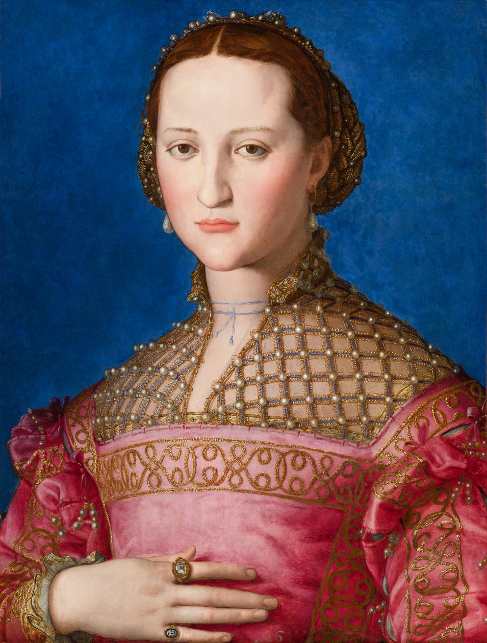 Muotokuva Eleanor of Toledo, noin 1543 tekijältä Agnolo Bronzino