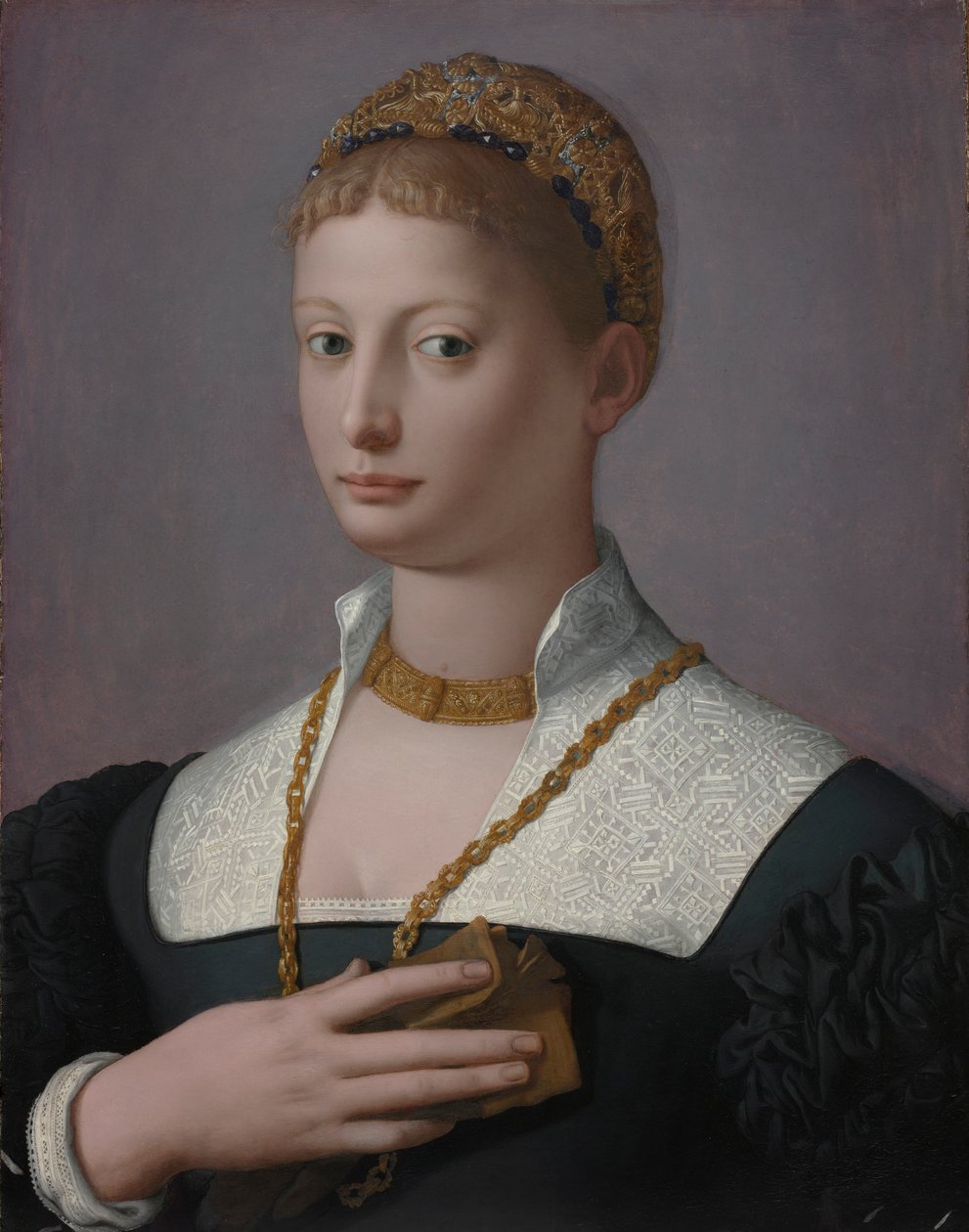 Naisen muotokuva, c. 1550. tekijältä Agnolo Bronzino
