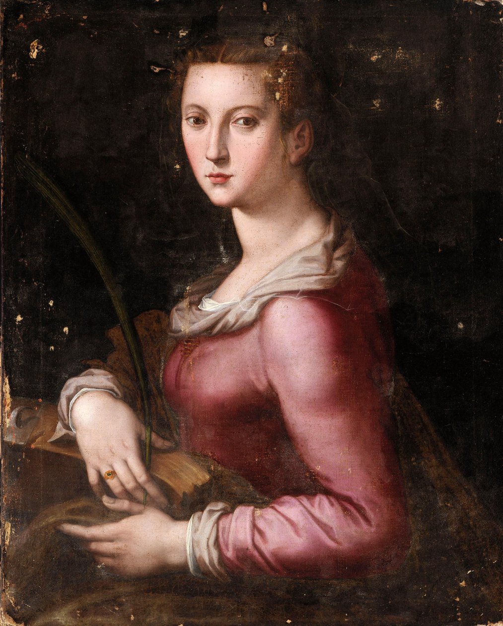 Pyhä Katariina Aleksandrialainen tekijältä Agnolo Bronzino