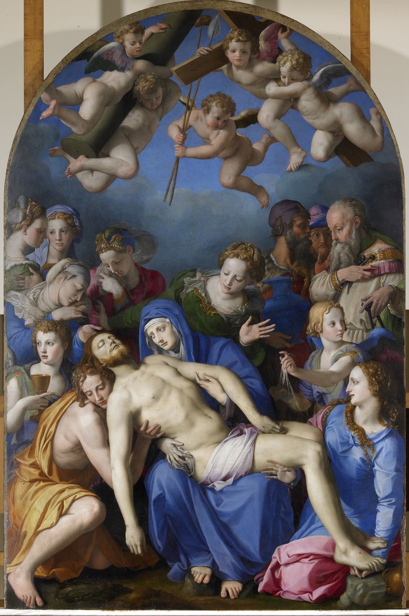 Laskeutuminen ristiltä tekijältä Agnolo Bronzino