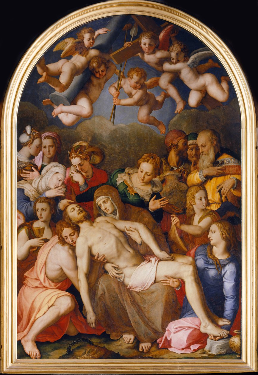Laskeutuminen ristiltä, 1553 tekijältä Agnolo Bronzino