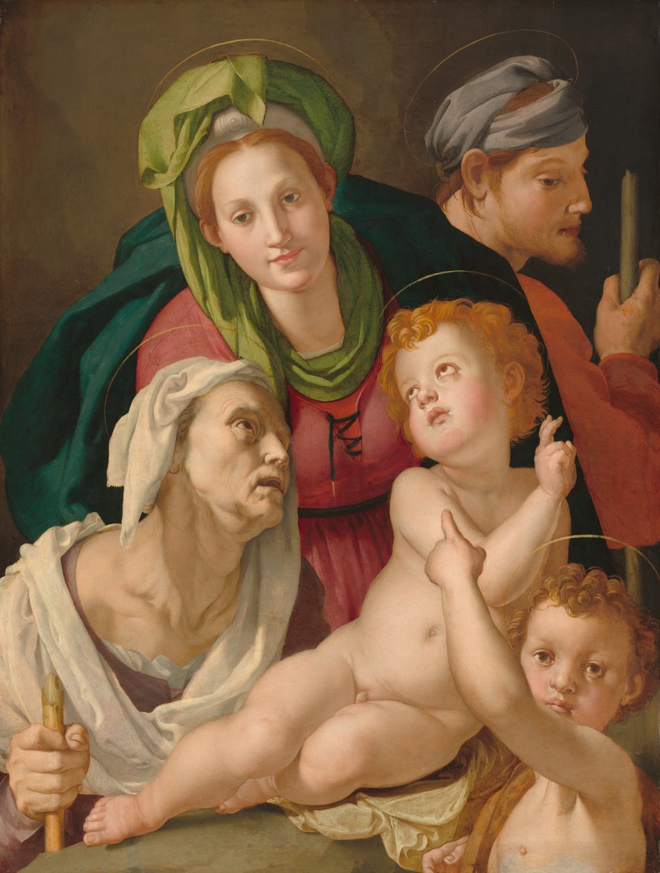 Pyhä perhe, n. 15271528. tekijältä Agnolo Bronzino
