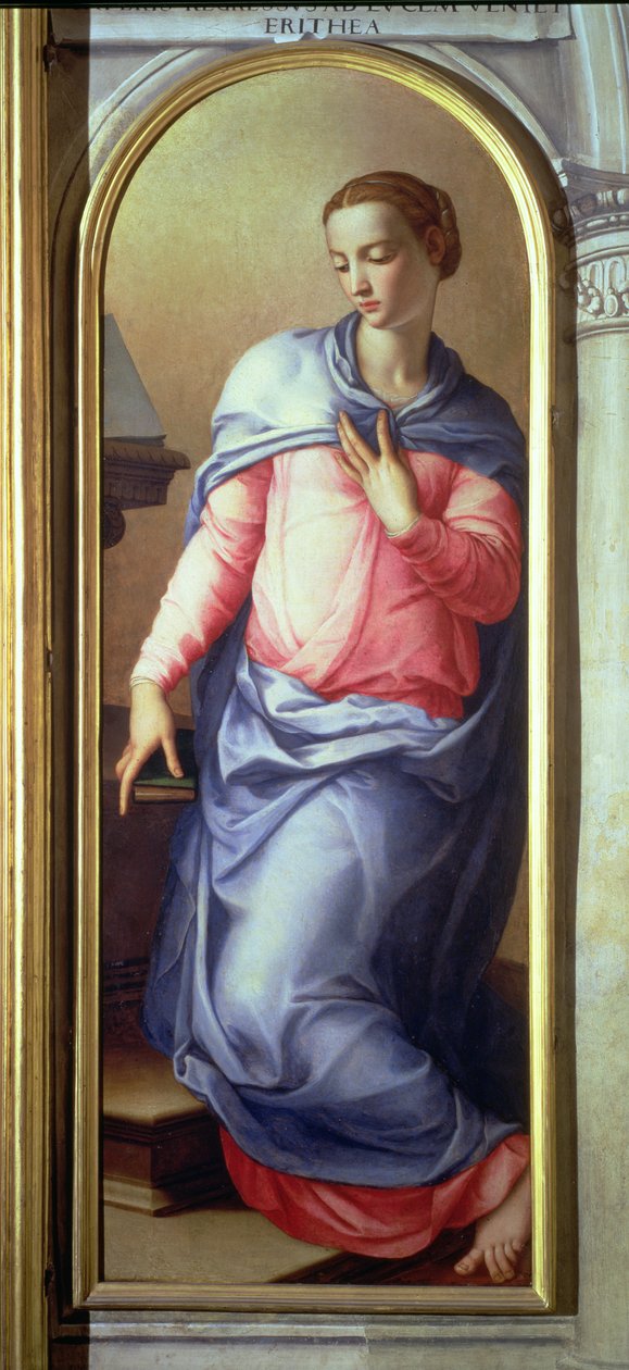Neitsyt, ilmestyksen oikea paneeli, 1555 (katso myös 82440) tekijältä Agnolo Bronzino
