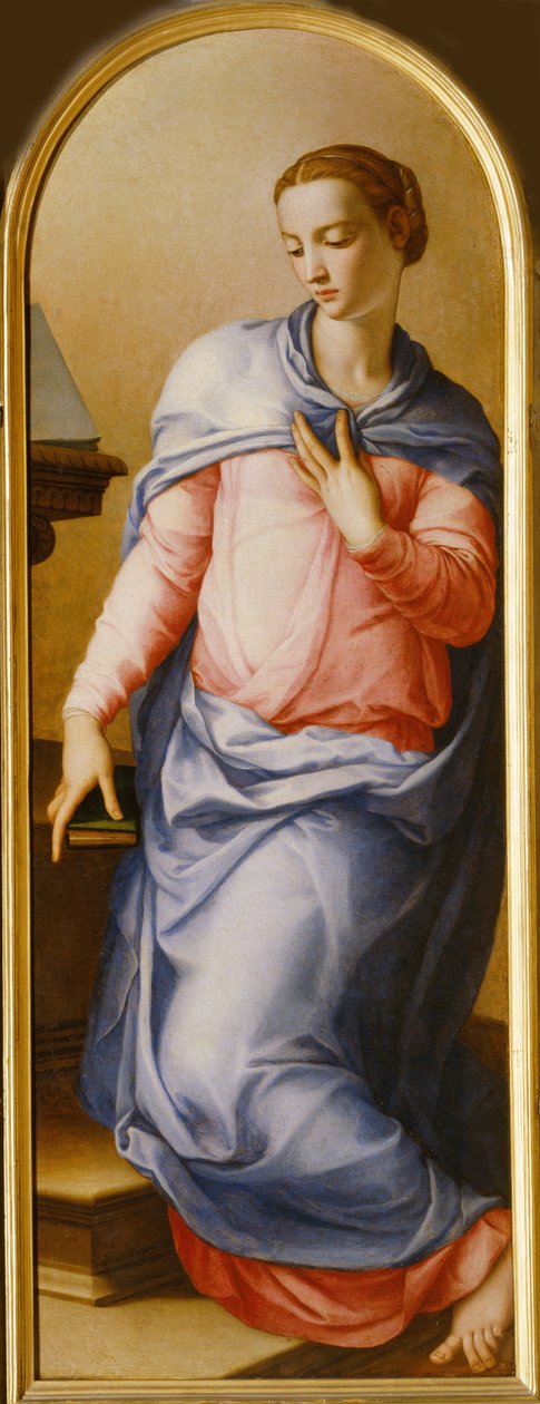 Neitsyt Annunciate, 1540-1545 tekijältä Agnolo Bronzino