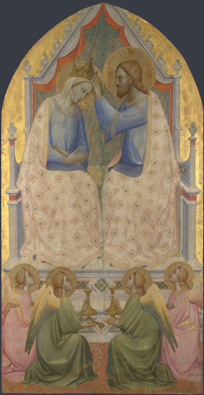 Neitsyen kruunaus, 1380-luku tekijältä Agnolo Gaddi