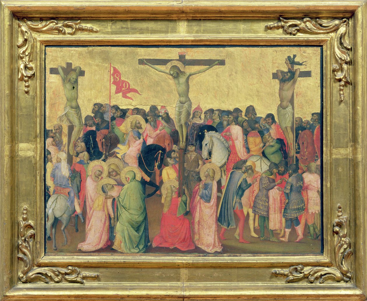 Ristiinnaulitseminen (tempera paneelissa) tekijältä Agnolo Gaddi