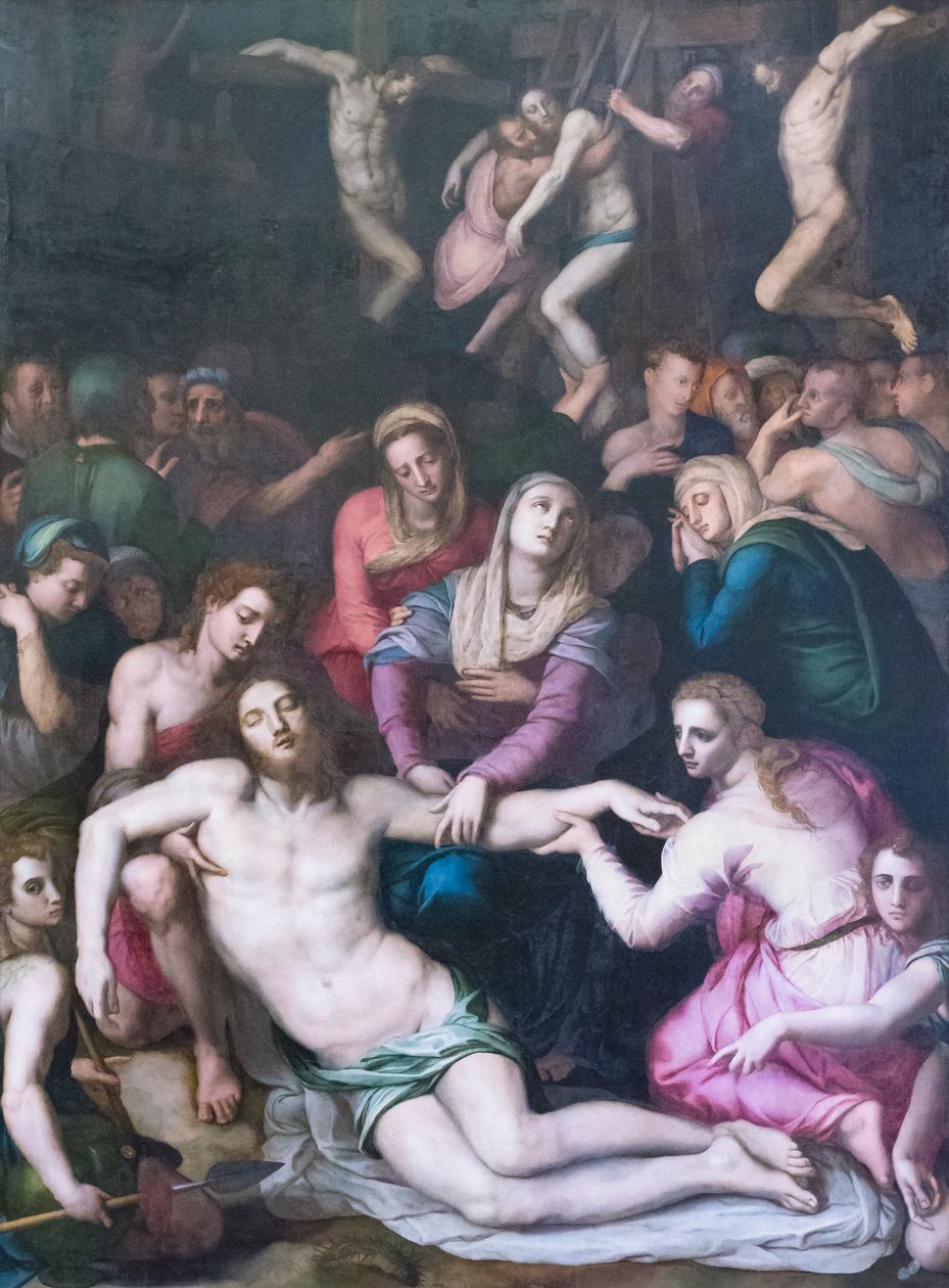Kristuksen laskeutuminen tekijältä Agnolo Bronzino