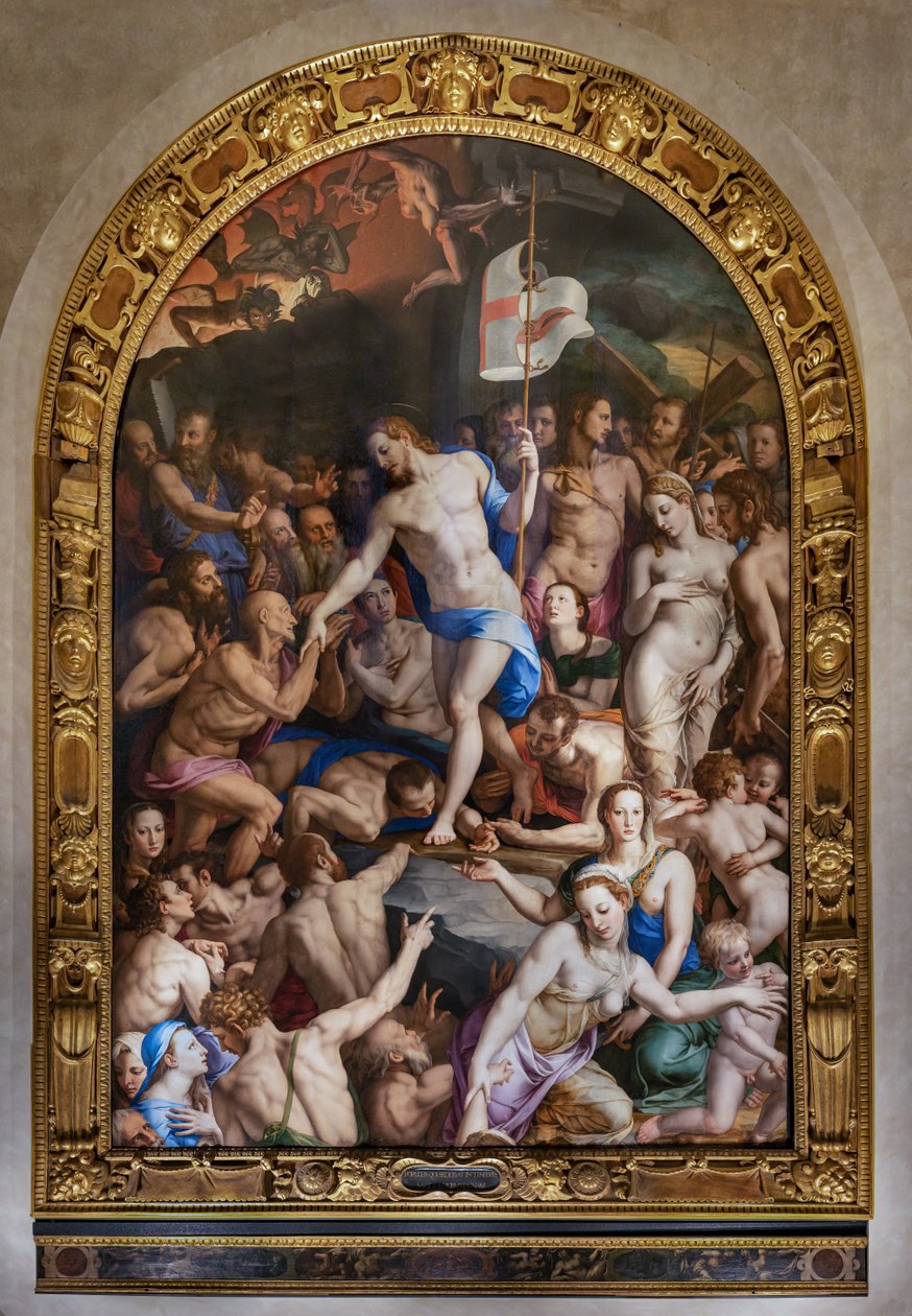 Medici Chapel: Kristuksen laskeutuminen Limboon tekijältä Agnolo Bronzino
