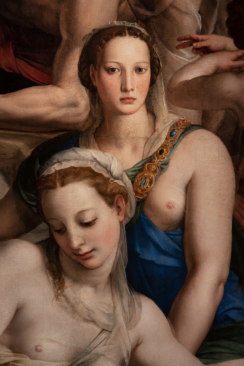 Medici Chapel: Kristuksen laskeutuminen Limboon, yksityiskohta tekijältä Agnolo Bronzino