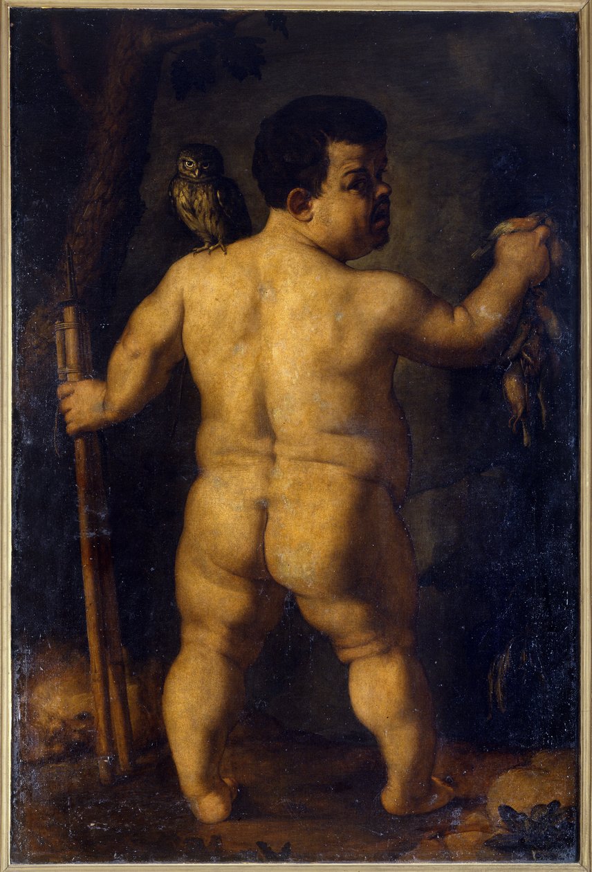 Kääpiö Morgante. Muotokuva yhdestä Cosimo I de Medicin hovin tunnetuimmista kääpiöistä (1500-luvun toinen puolisko). Agnolo Allorin maalaus, joka tunnetaan nimellä Bronzino (1503 - 1572) tekijältä Agnolo Bronzino