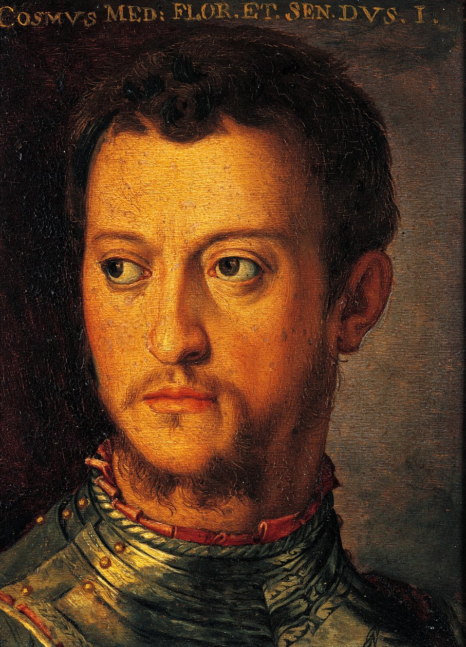 Cosimo I de Medicin muotokuva, Agnolo Bronzinon maalaus tekijältä Agnolo Bronzino