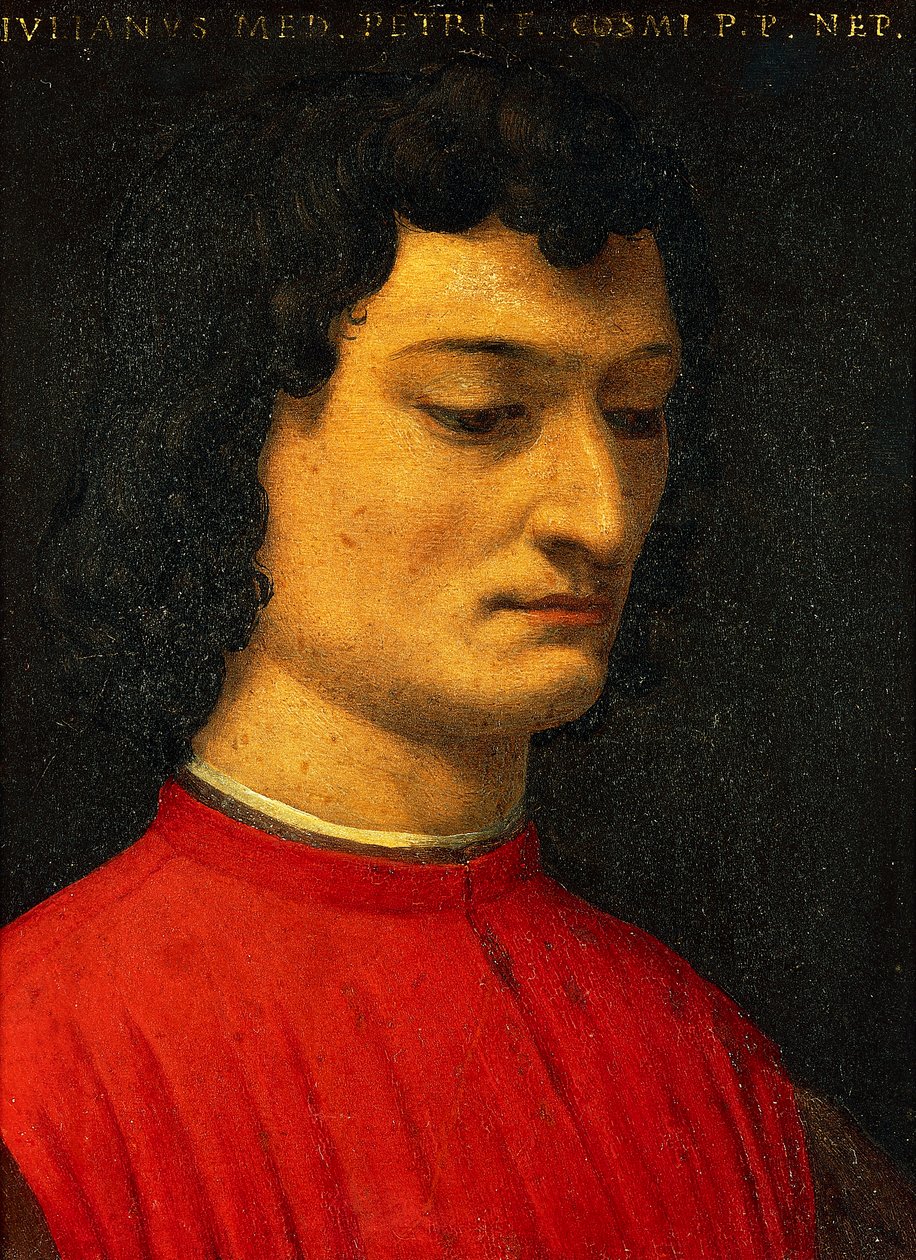 Giuliano de Medicin muotokuva, Agnolo Bronzinon maalaus tekijältä Agnolo Bronzino