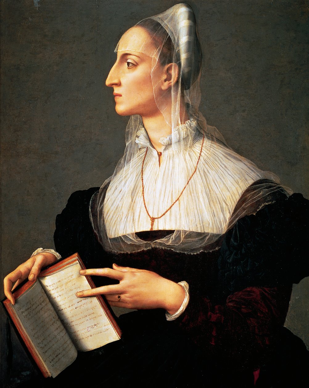 Laura Battiferrin muotokuva (Urbino tekijältä Agnolo Bronzino