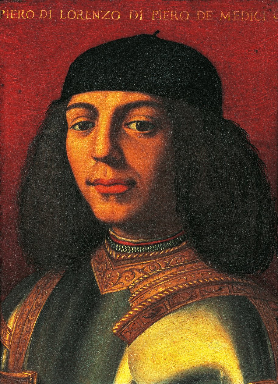 Piero de Medicin muotokuva, joka tunnetaan myös nimellä Piero the Unfortunate (Firenze tekijältä Agnolo Bronzino