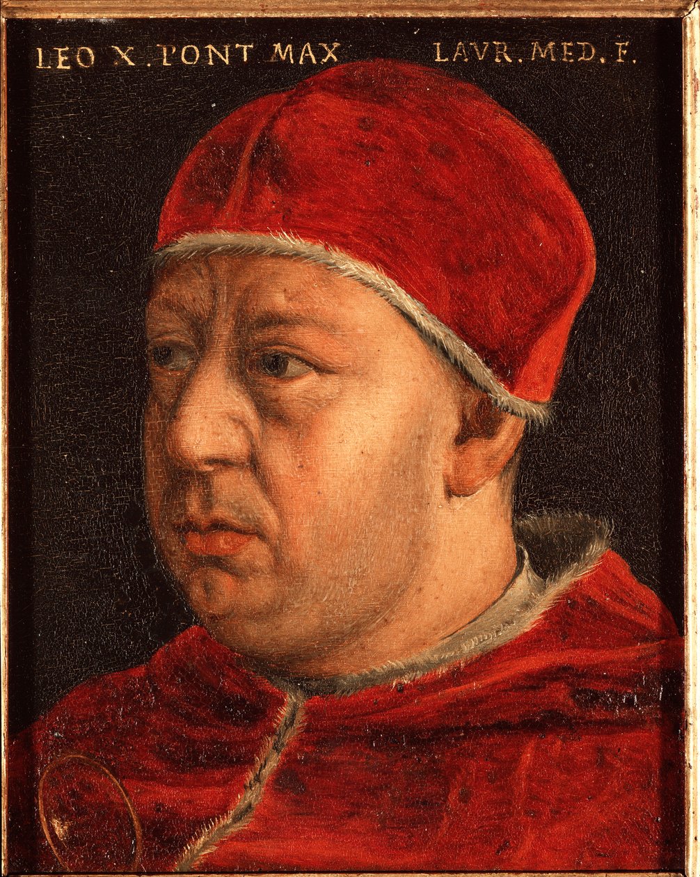 Paavi Leon X:n (Leo X) muotokuva (Johannes Medici tekijältä Agnolo Bronzino