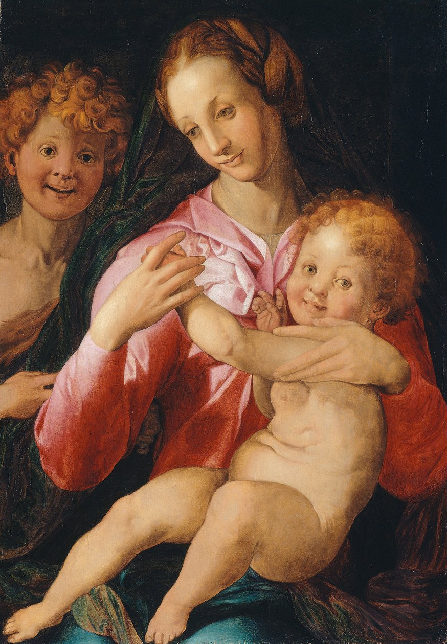 Neitsyt ja lapsi nuoren Johannes Kastajan kanssa tekijältä Agnolo di Cosimo Bronzino