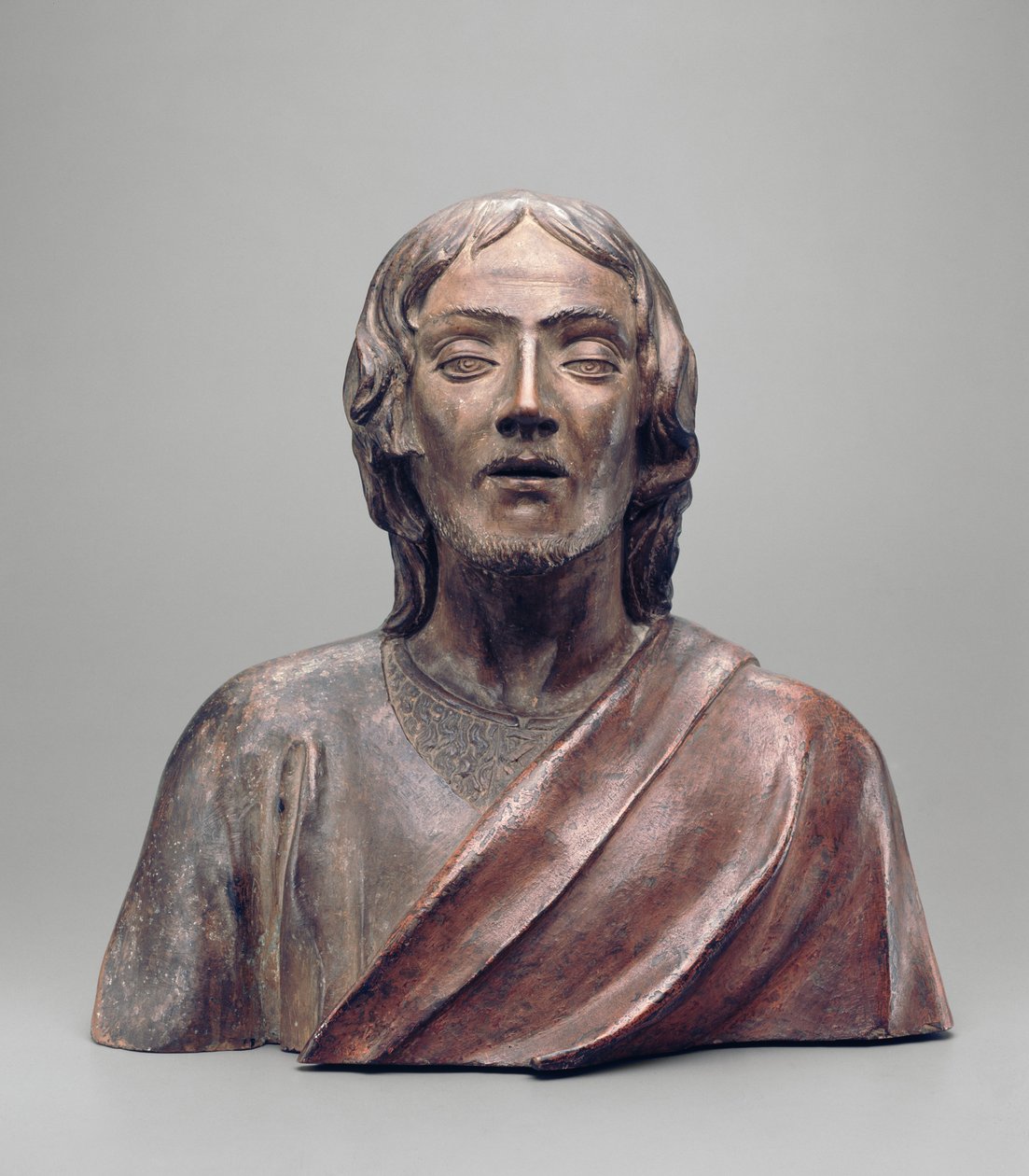 Pyhä Johannes Kastaja, n. 1490-1500 (terrakotta monivärisillä koristeilla) tekijältä Agnolo di Polo