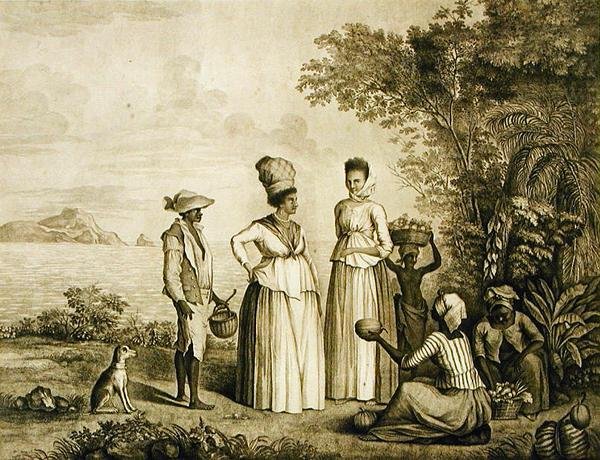 St. Vincentin hedelmämarkkinat tekijältä Agostino Brunias