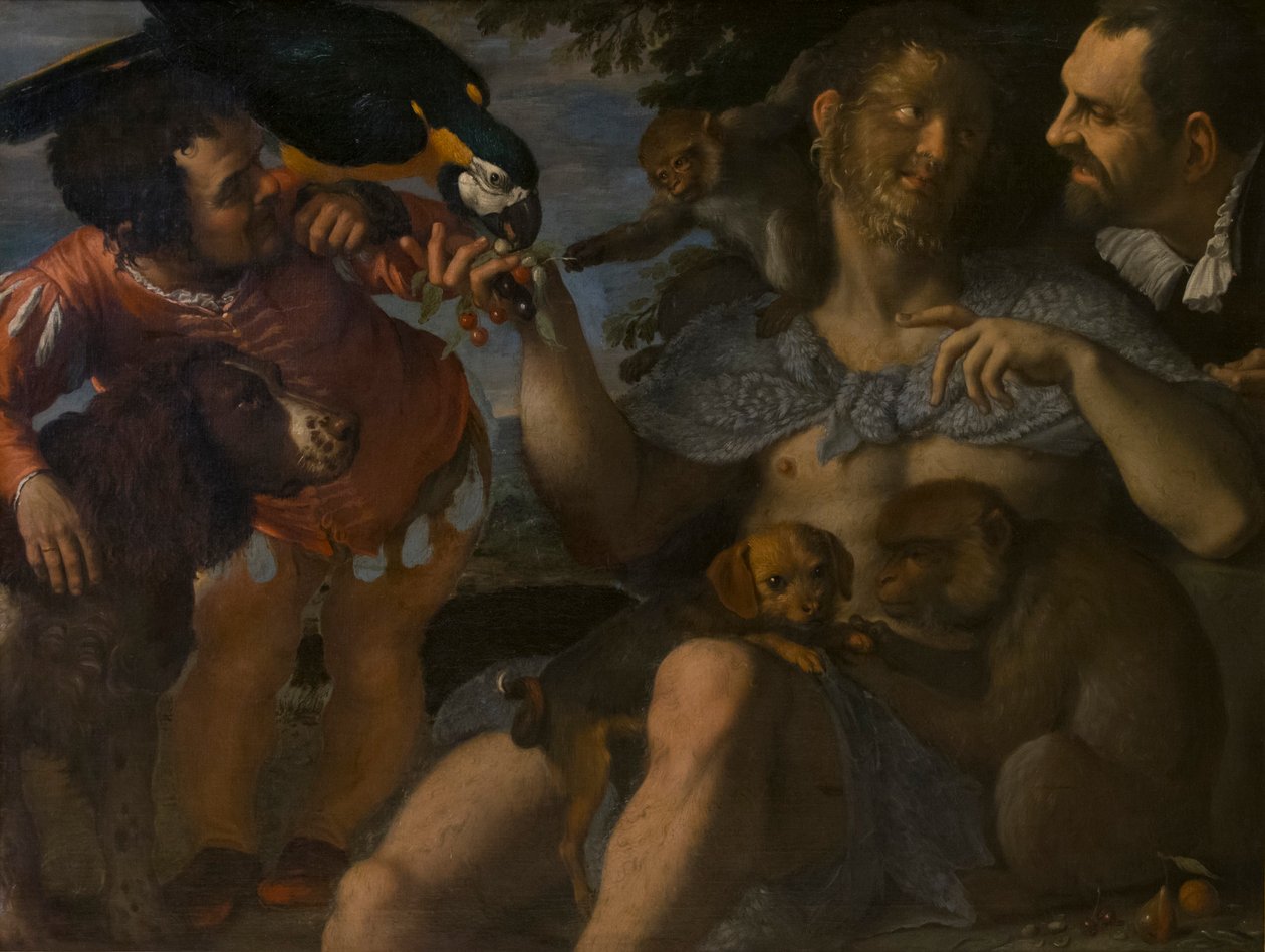 Arrigo Peloso, Pietro Matto ja Amon Nano, c. 1598. tekijältä Agostino Carracci
