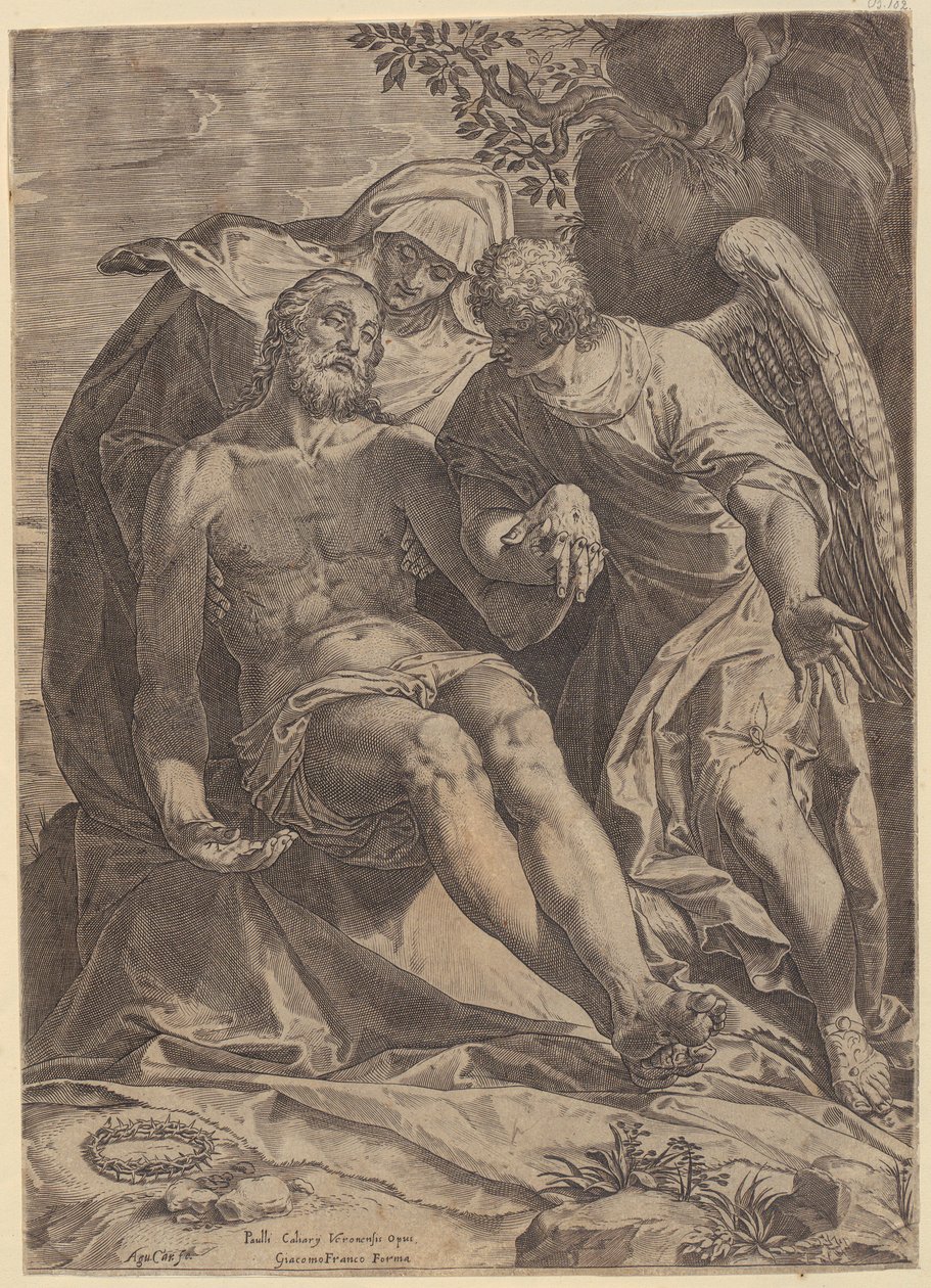 Kristuksen valitus [Pietà] tekijältä Agostino Carracci
