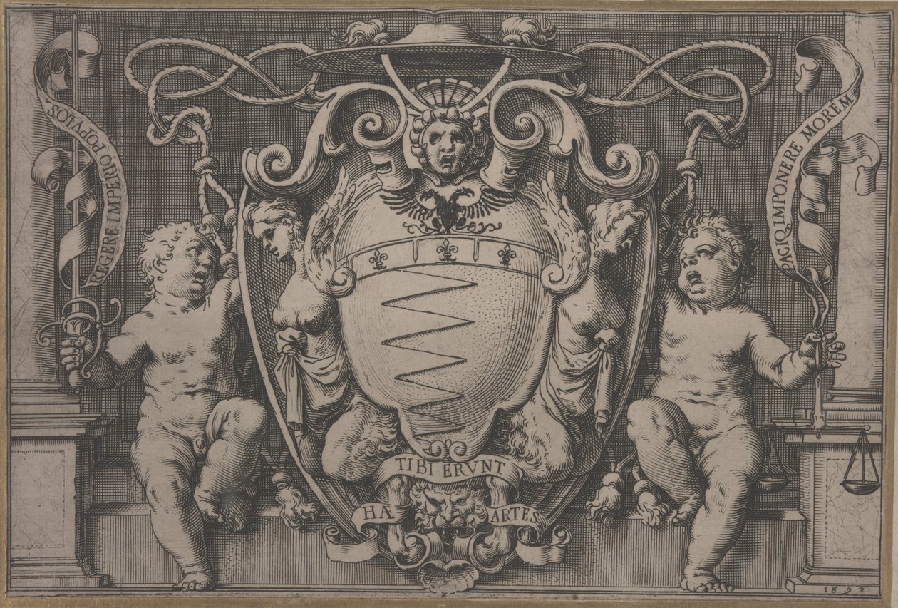 Kardinaali Filippo Segan vaakuna tekijältä Agostino Carracci