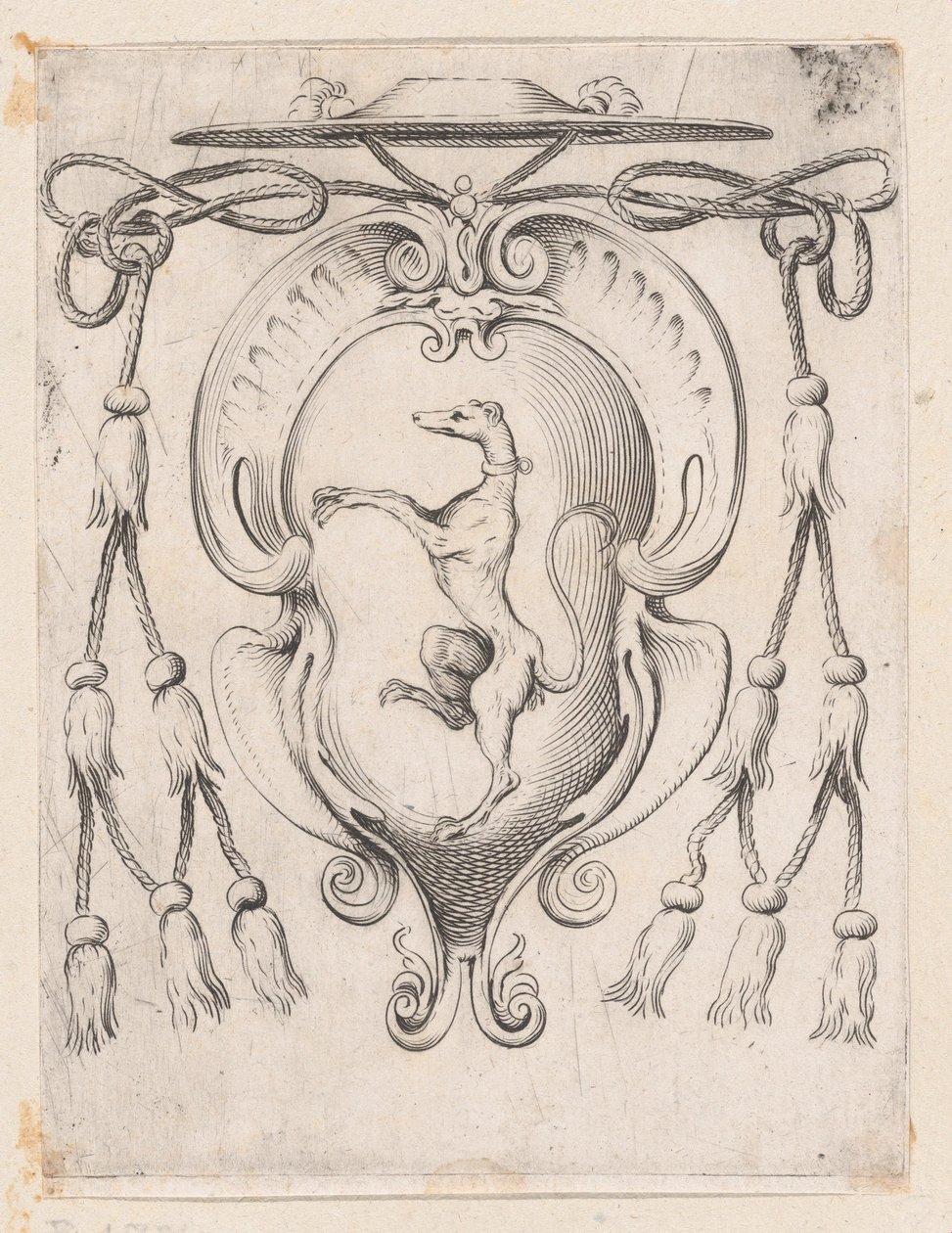Sampieri-suvun kardinaalin vaakuna, 1590-95. tekijältä Agostino Carracci