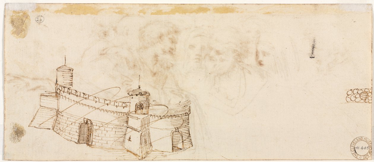 Crenelated Fortress (käänteinen) tekijältä Agostino Carracci