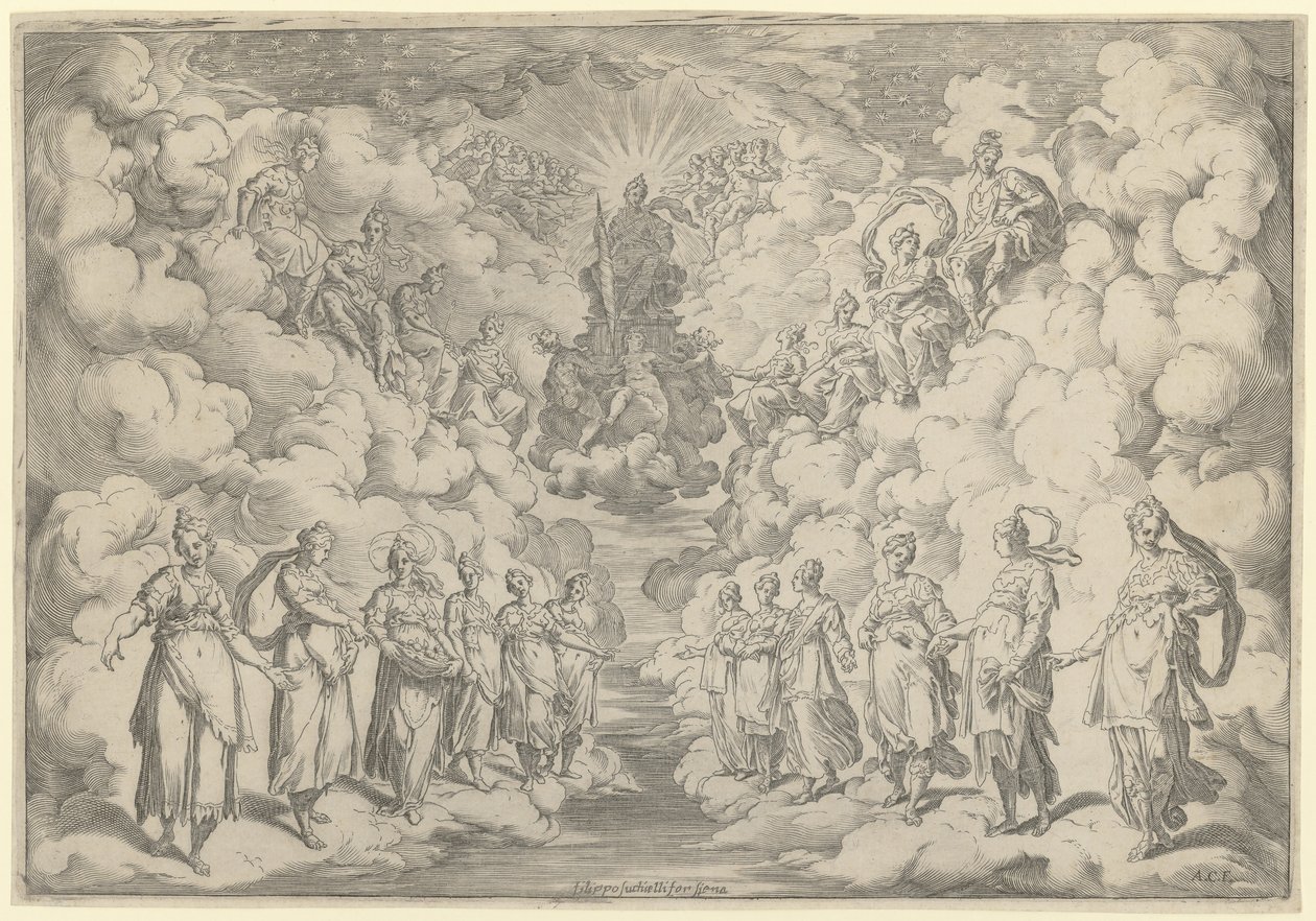 Sfäärien harmonia tekijältä Agostino Carracci