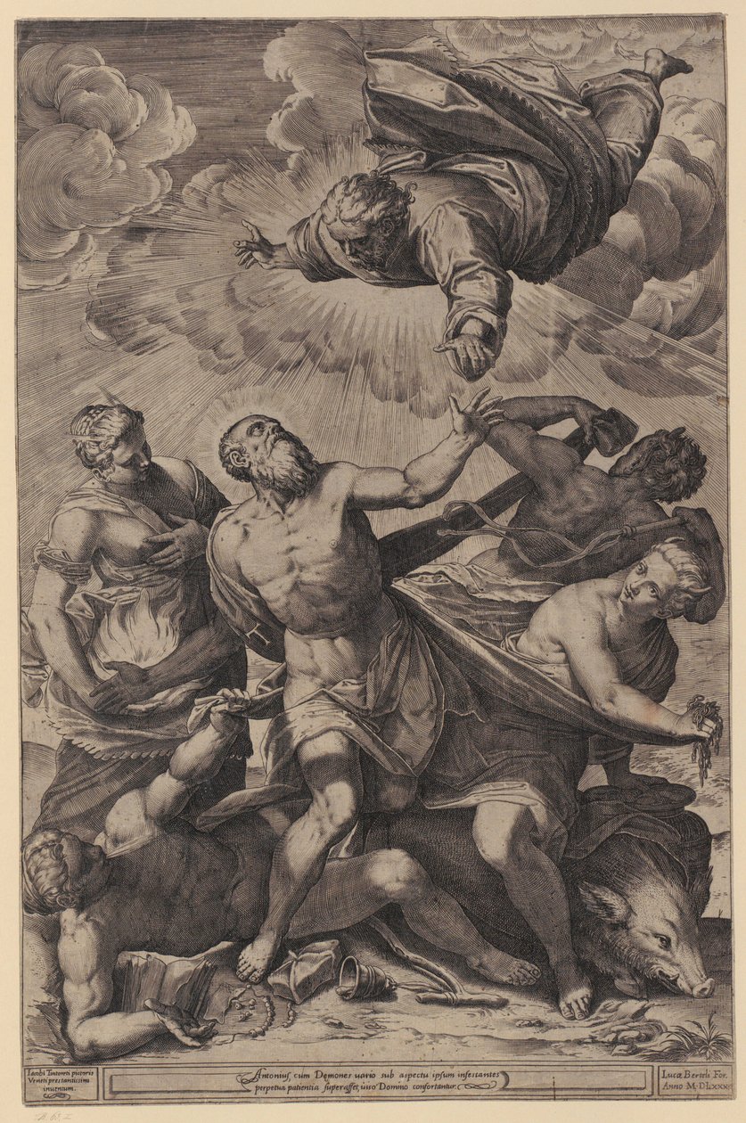 Pyhän Katariinan mystinen avioliitto tekijältä Agostino Carracci