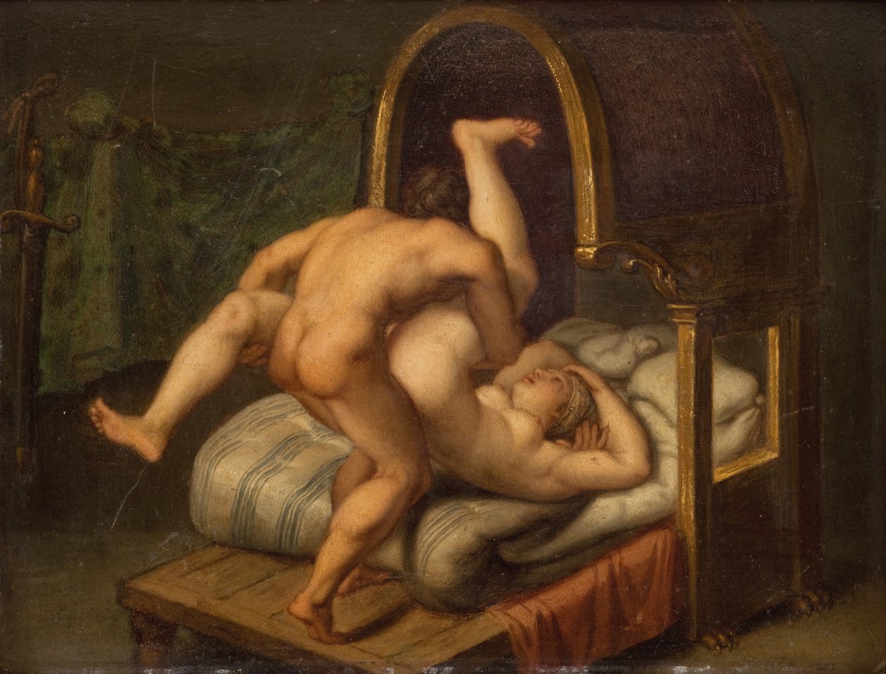 Alastomuus miehen ja naisen kanssa tekijältä Agostino Carracci