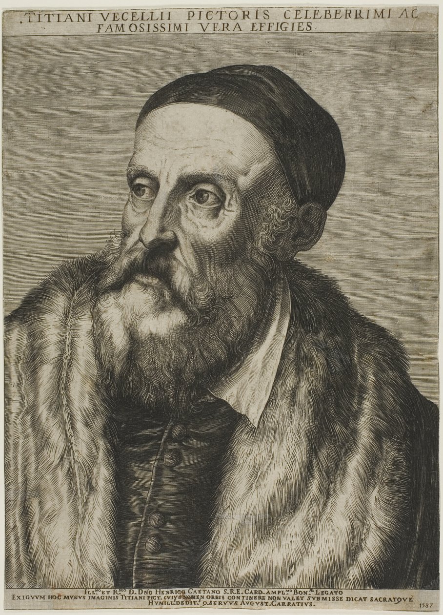 Titianin muotokuva tekijältä Agostino Carracci