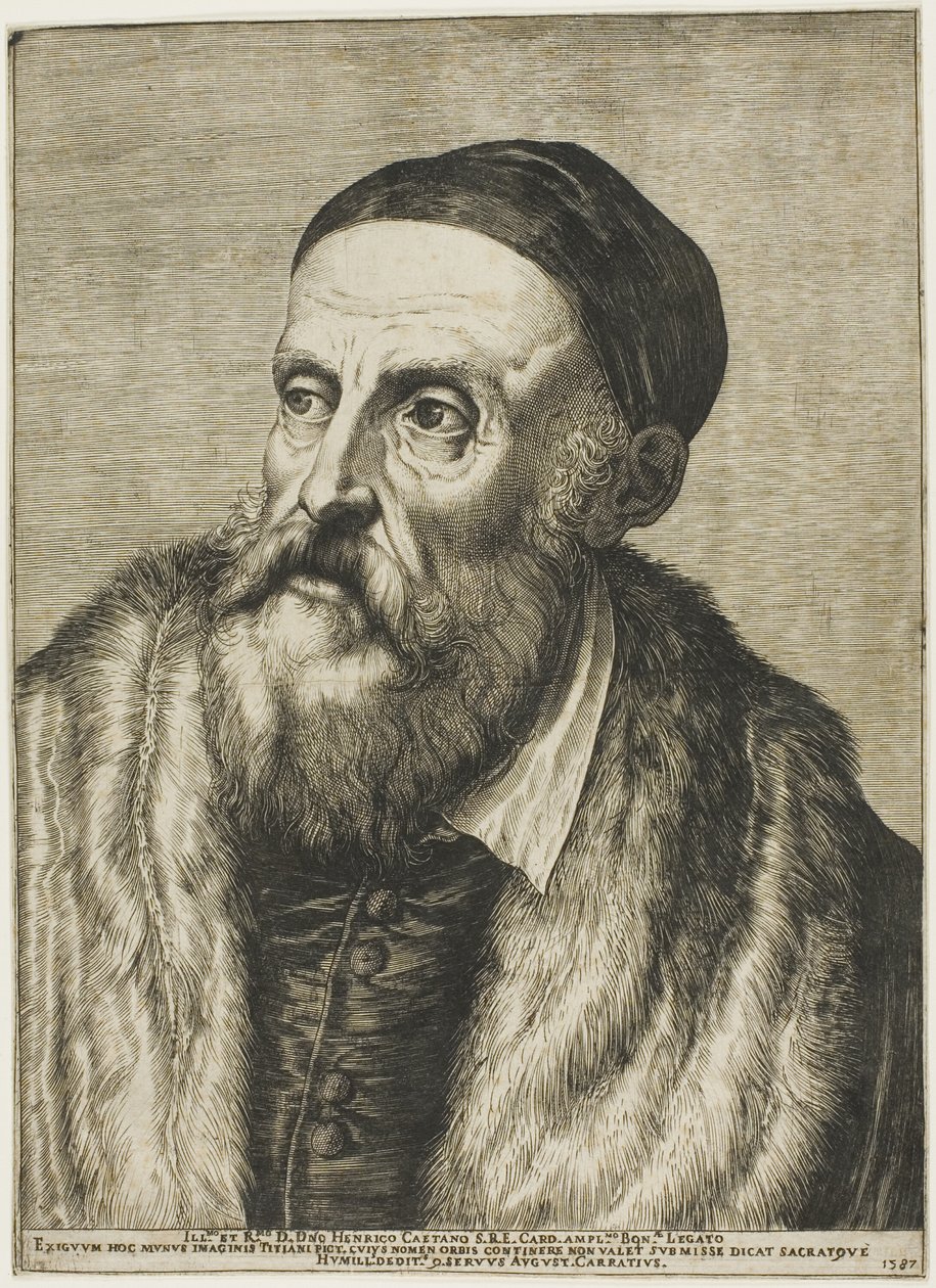Titianin muotokuva tekijältä Agostino Carracci