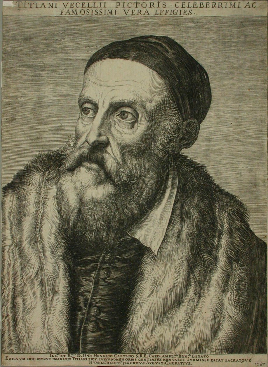 Tizianin muotokuva tekijältä Agostino Carracci