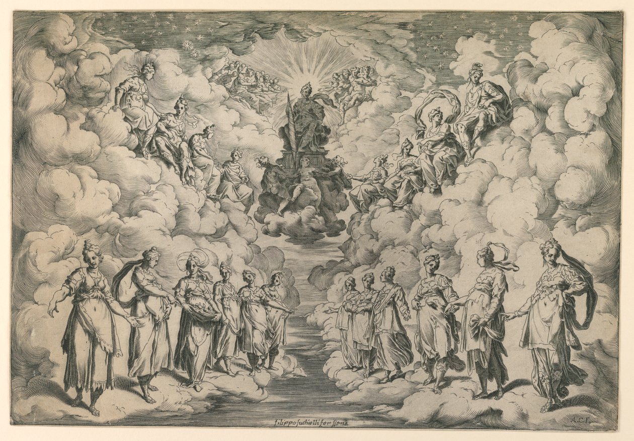 Pallojen harmonia tekijältä Agostino Carracci