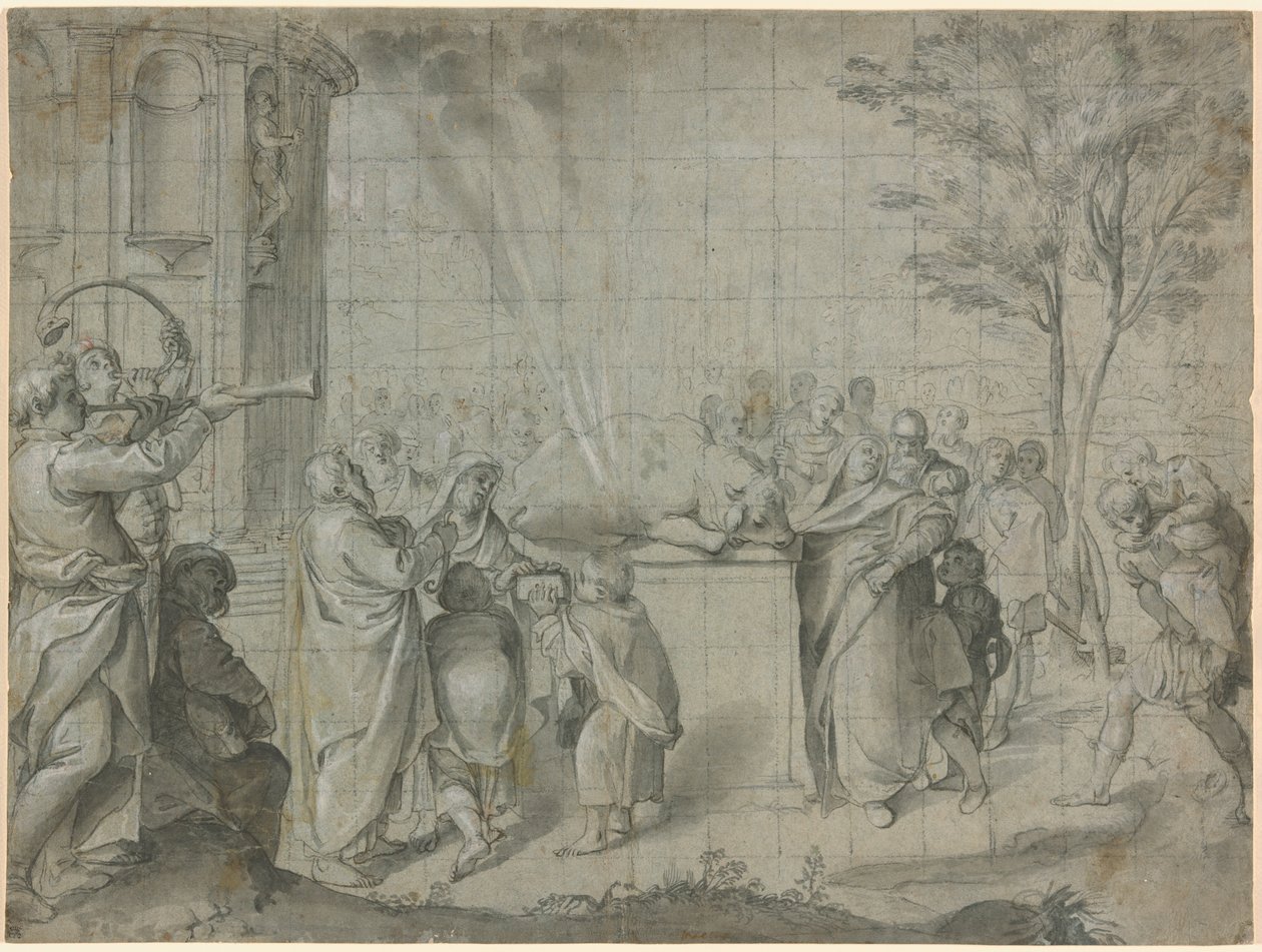 Peliaksen uhraus Neptunukselle tekijältä Agostino Carracci