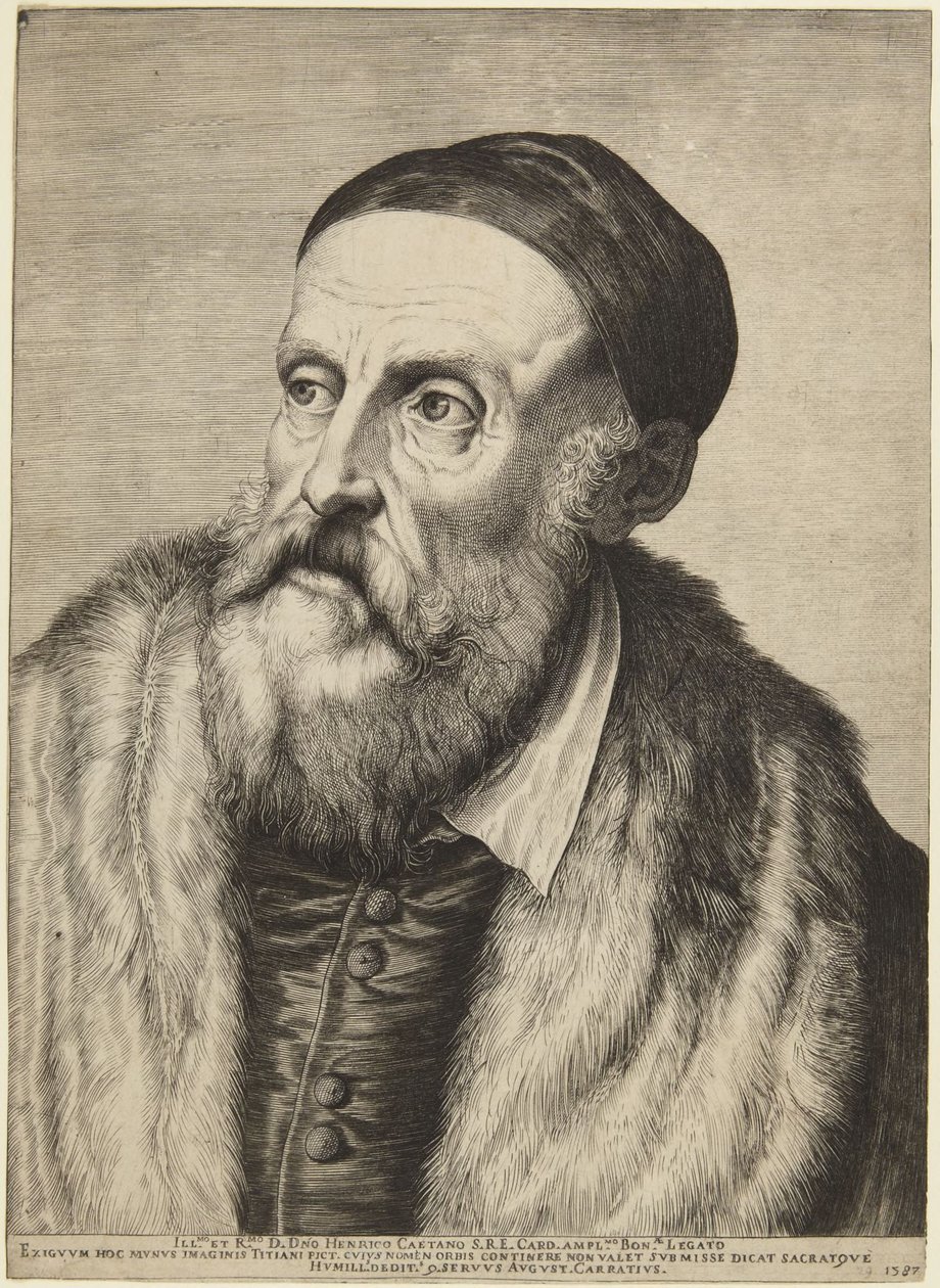 Tizian  (Bartsch 14 I; Calvesi/Casale 124) tekijältä Agostino Carracci