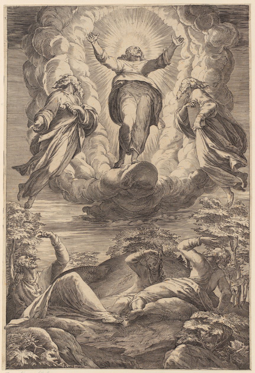 Kirkastuminen tekijältä Agostino Carracci