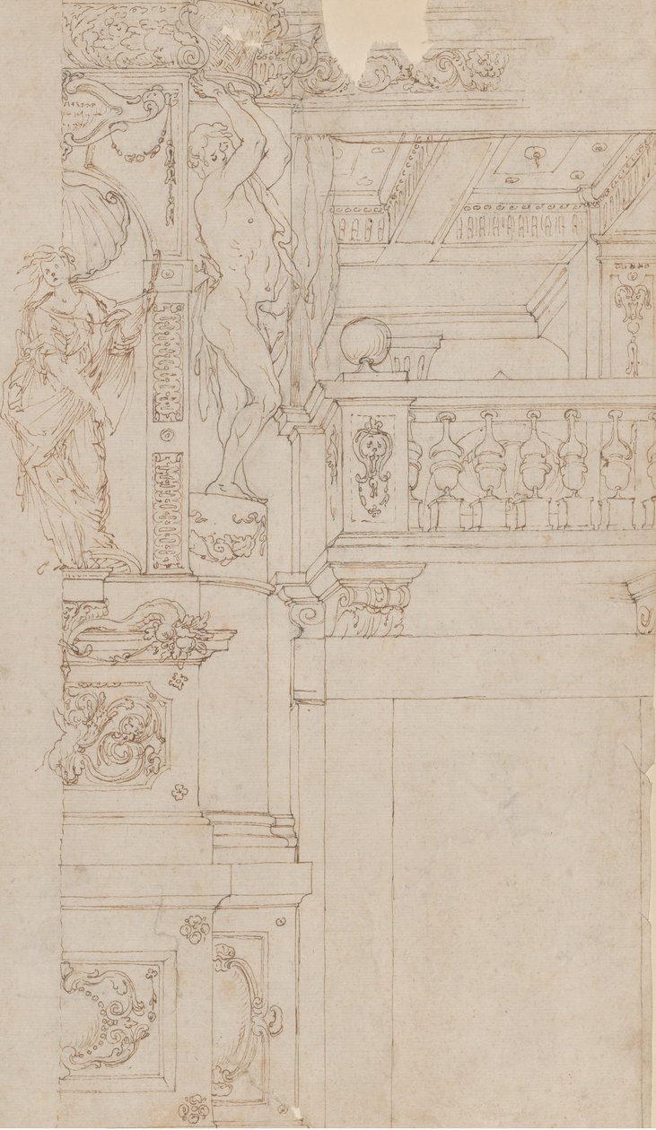 Tutkimukset Palazzo Ducalen Palazzo Pittin trompe-l