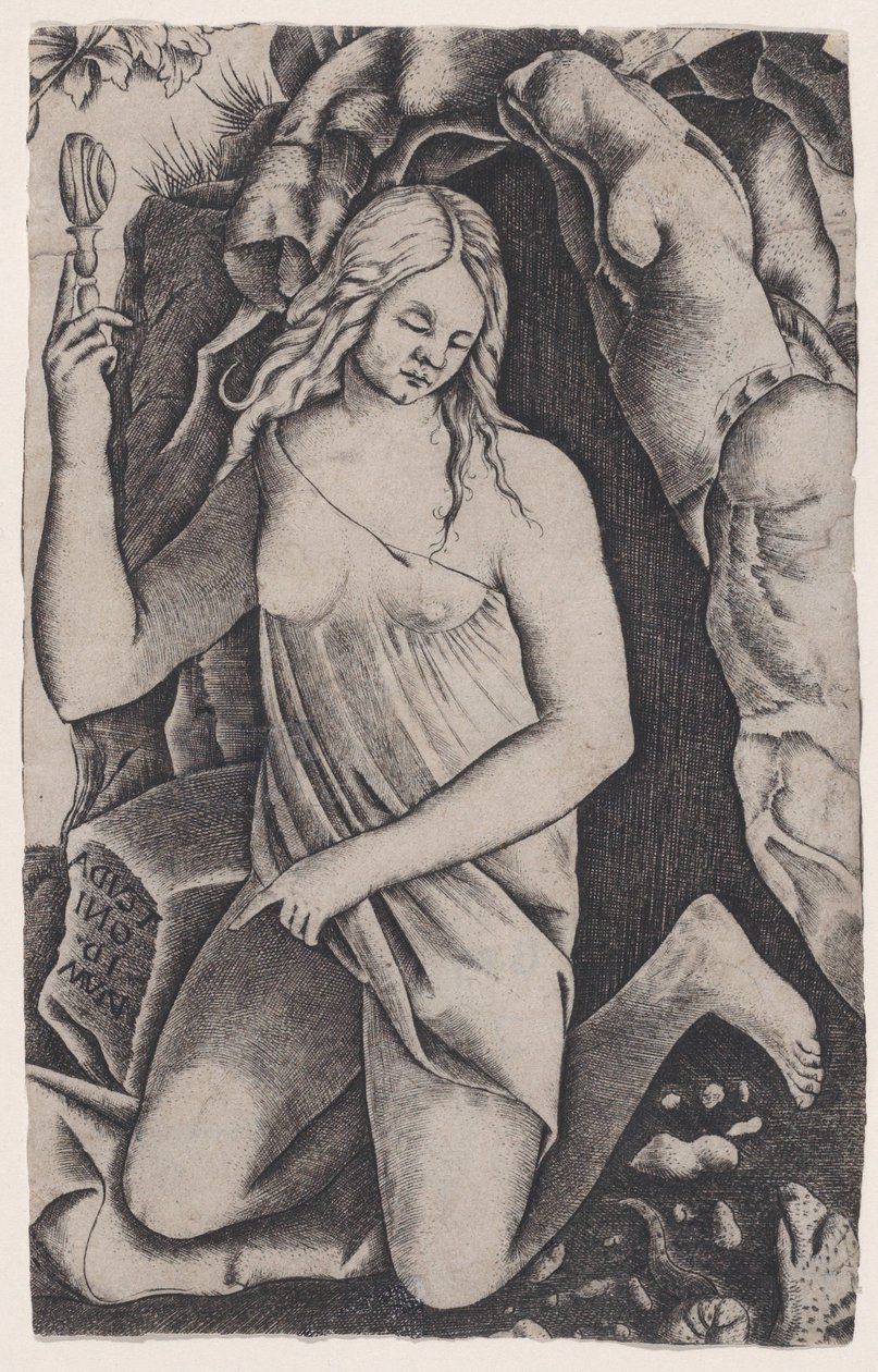 St. Margaret, Ca. 1514-36. tekijältä Agostino Veneziano