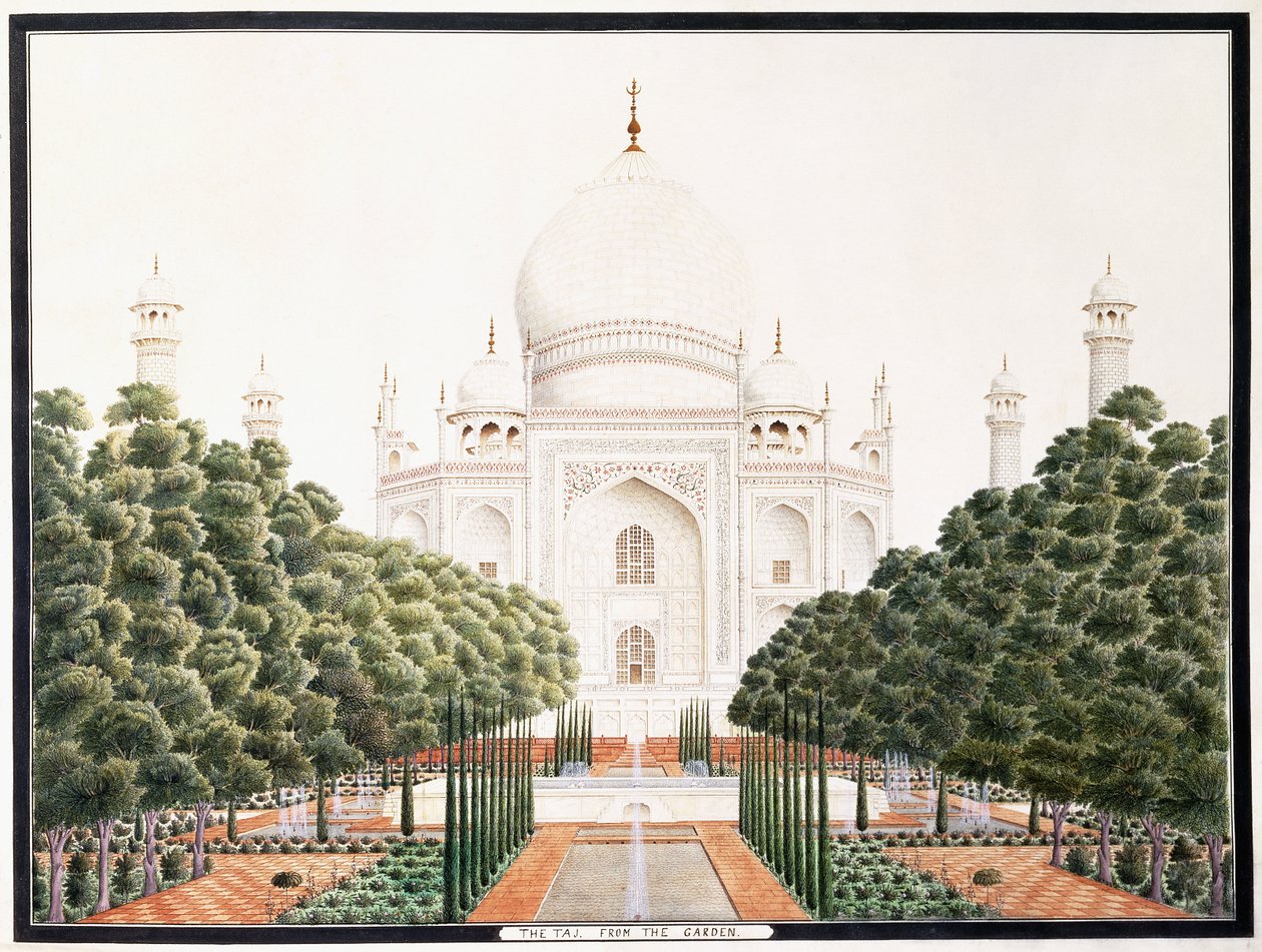 Taj puutarhasta, n. 1815 tekijältä Agra School