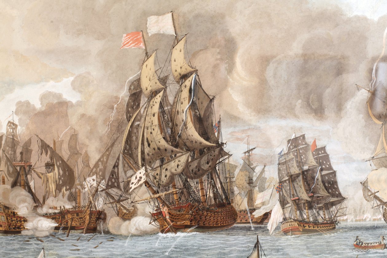Meritaistelu käytiin 12. huhtikuuta 1782 Guadeloupen lähellä tekijältä Aimé Louis Dumoulin